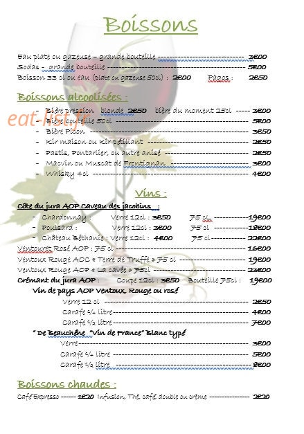La Gribouillette — carte page 5