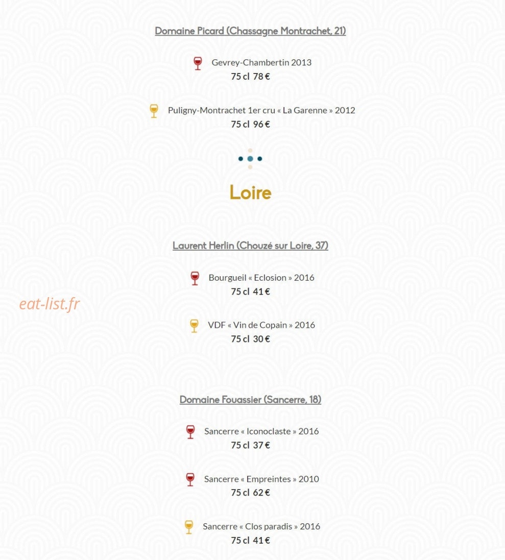 La Muse Bouche — carte page 8
