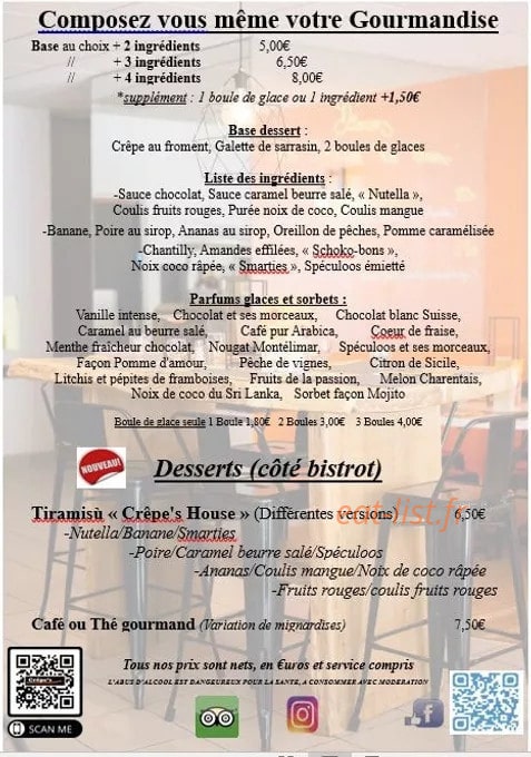 Crêpe’s House — carte page 3