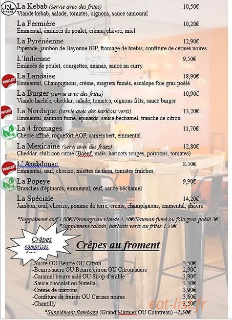 Crêpe’s House — carte page 2
