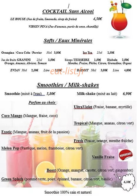 Crêpe’s House — carte page 5