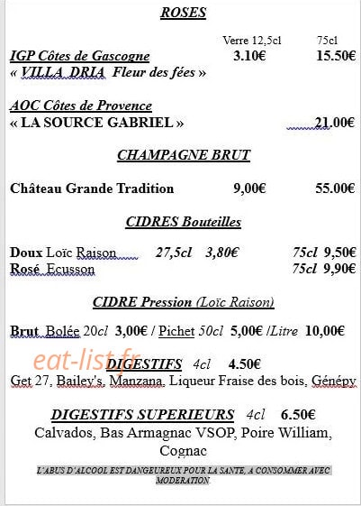 Crêpe’s House — carte page 8