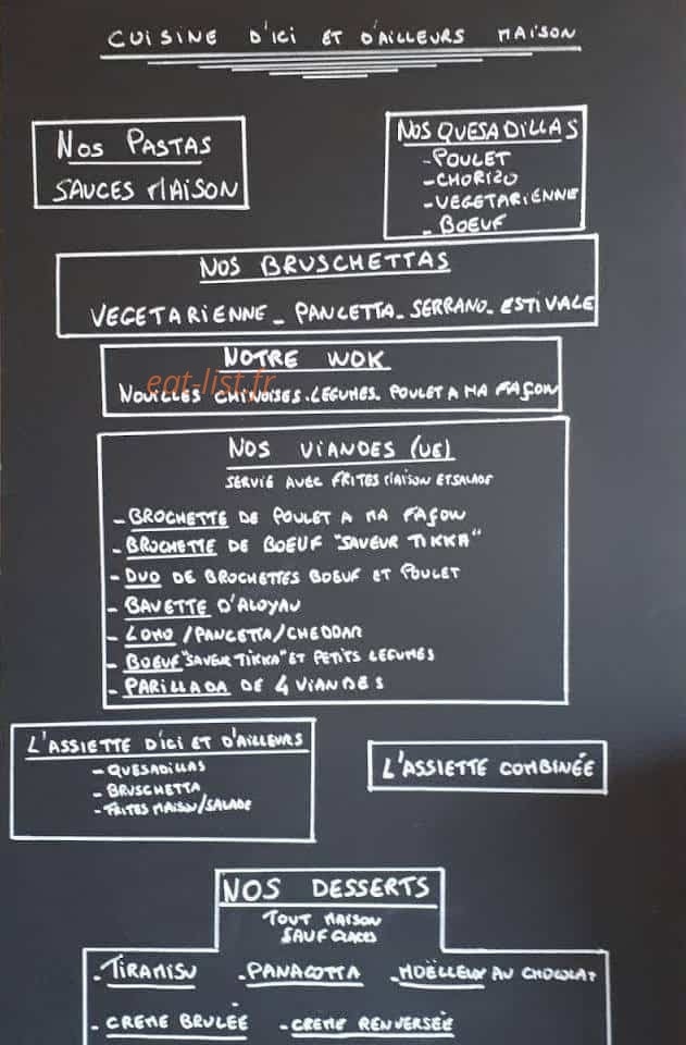 D'ici & D'ailleurs — carte page 1