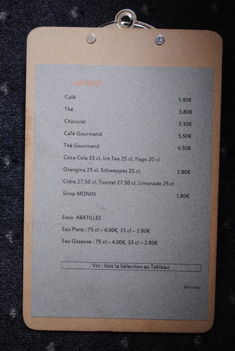 L'Atelier à T — carte page 2