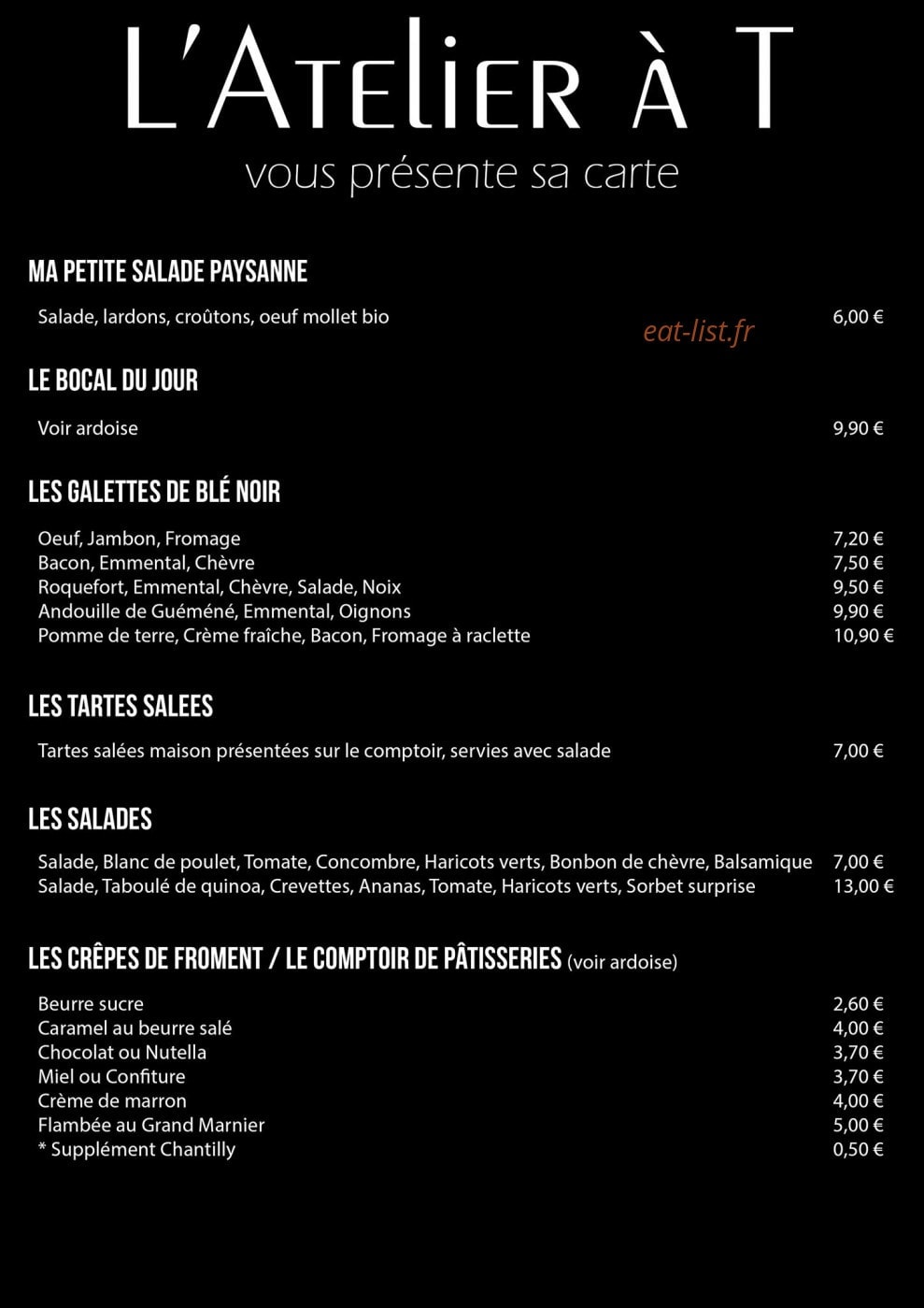 L'Atelier à T — carte page 3