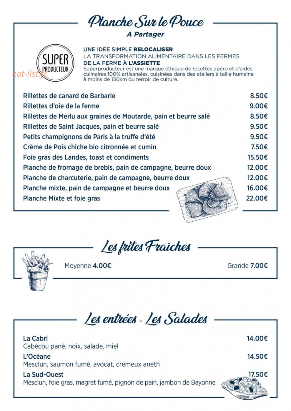 La Madeleine — carte page 2