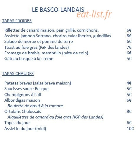 Le Basco-Landais — carte page 1
