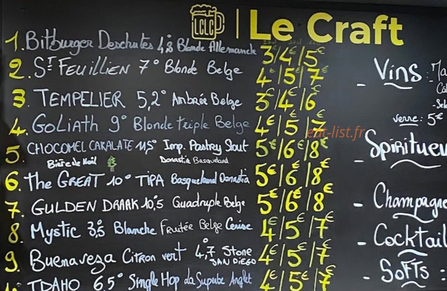 Le Craft — carte page 1