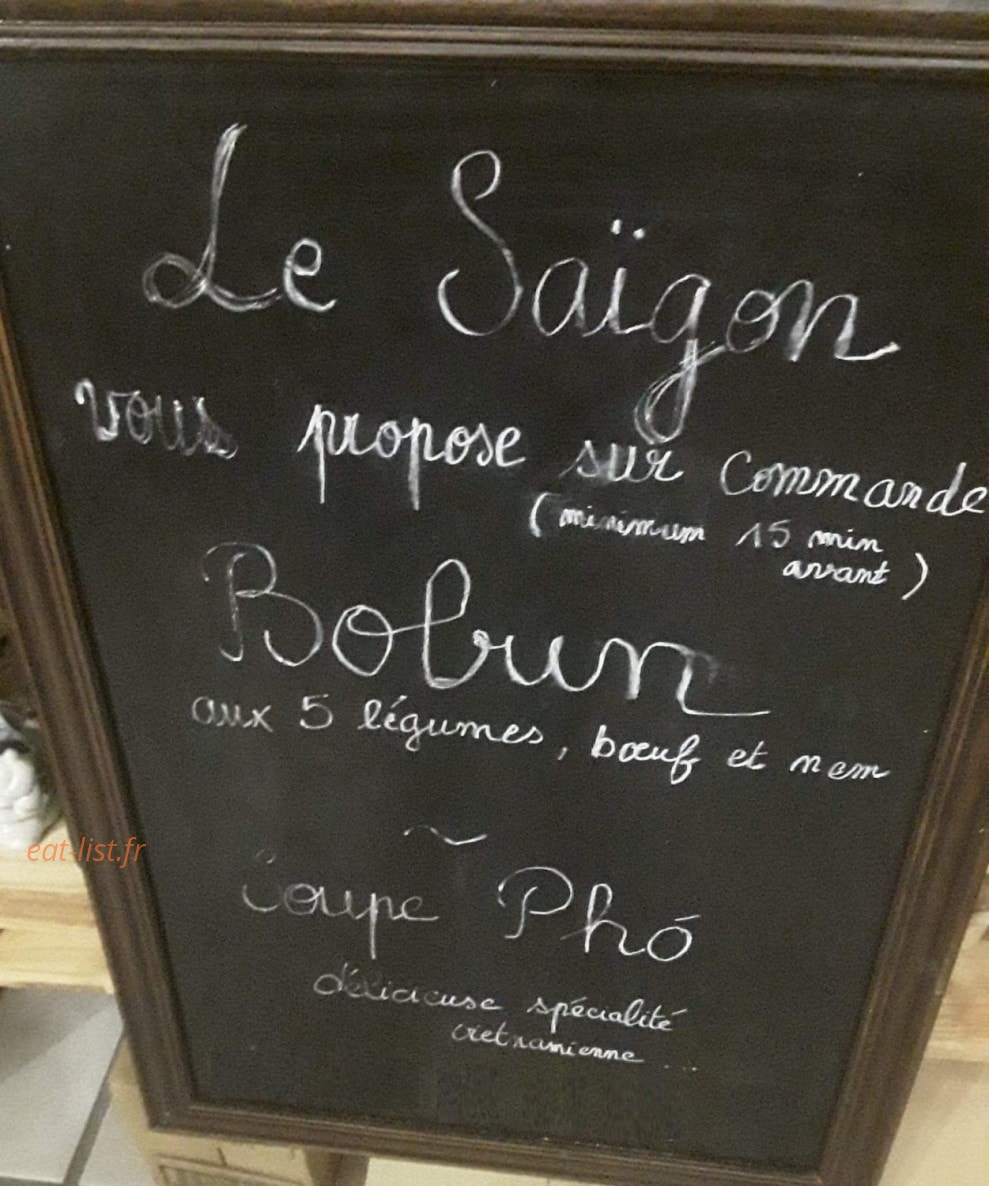 Le Saïgon — carte page 1