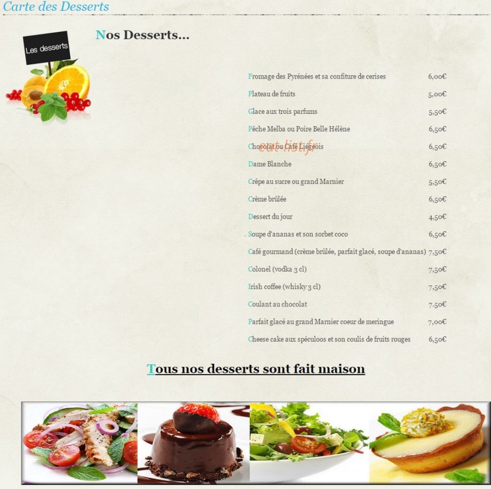 Le Zanchettin — carte page 3