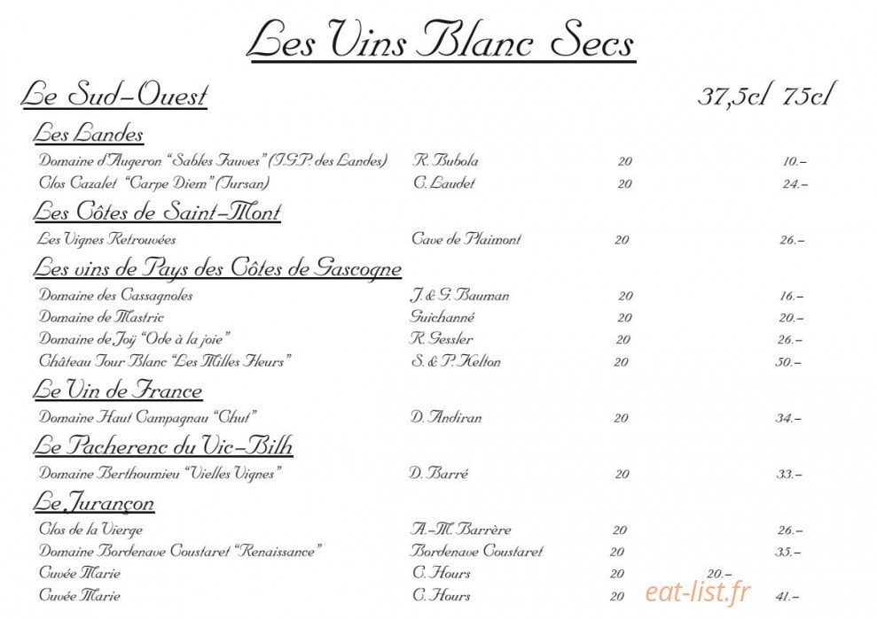 les Clefs d'Argent — carte page 8