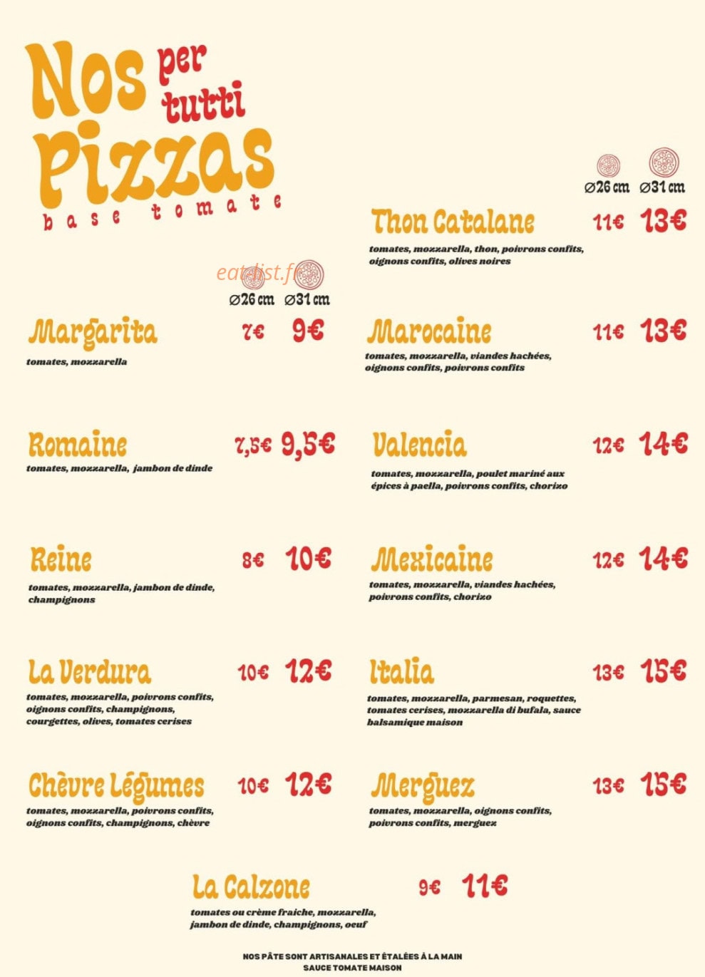 Pizza Per Tutti — carte page 2
