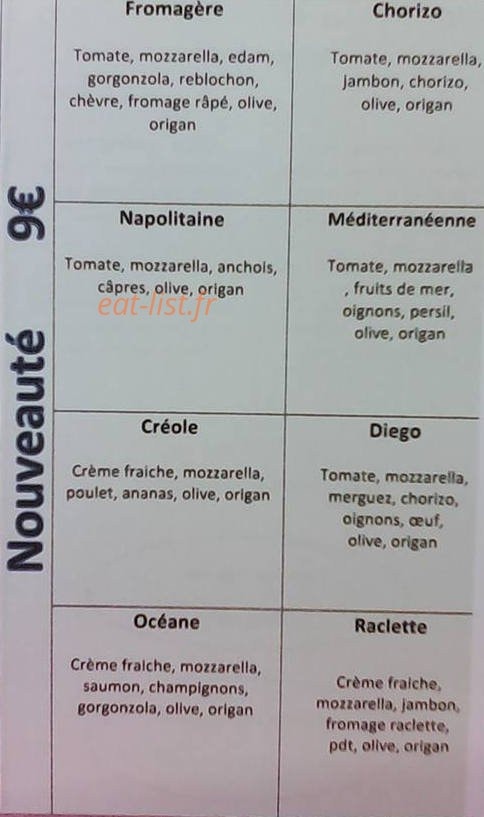 Pizza Saint  Roch — carte page 3