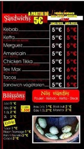 Spicy — carte page 4
