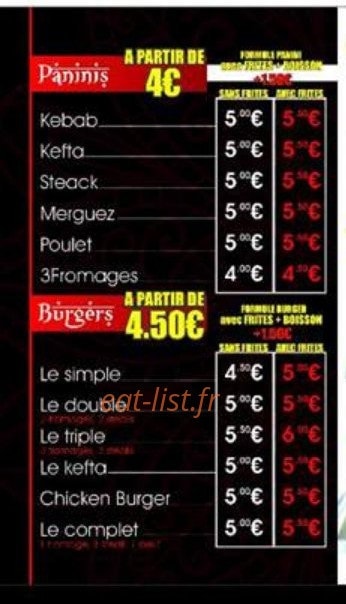 Spicy — carte page 3