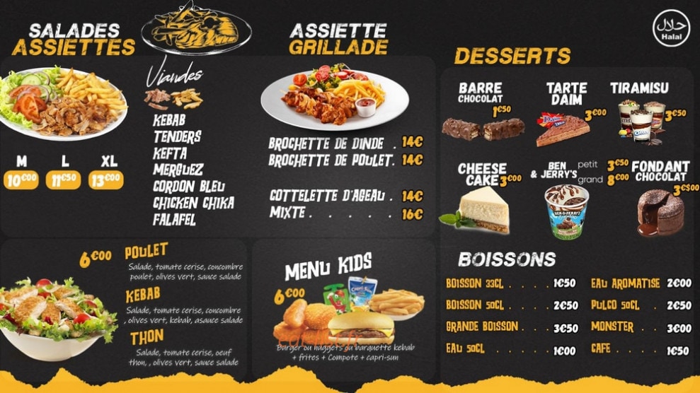 Tacos'n Cheez — carte page 5