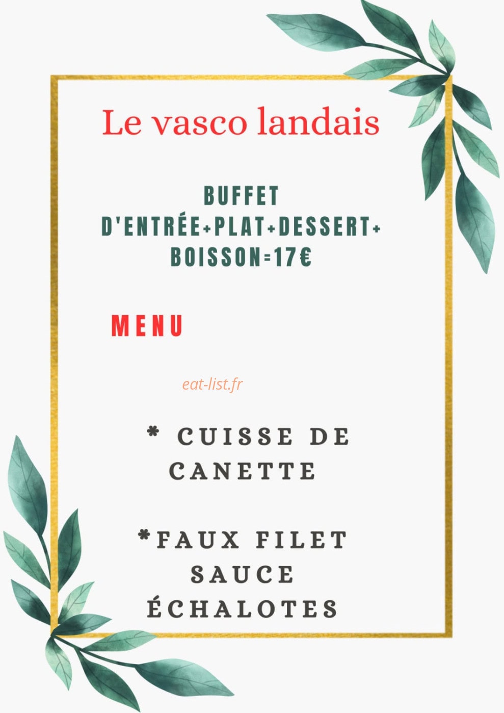 Vasco landais — carte page 1