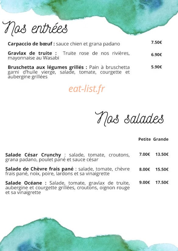 La Papiche — carte page 2
