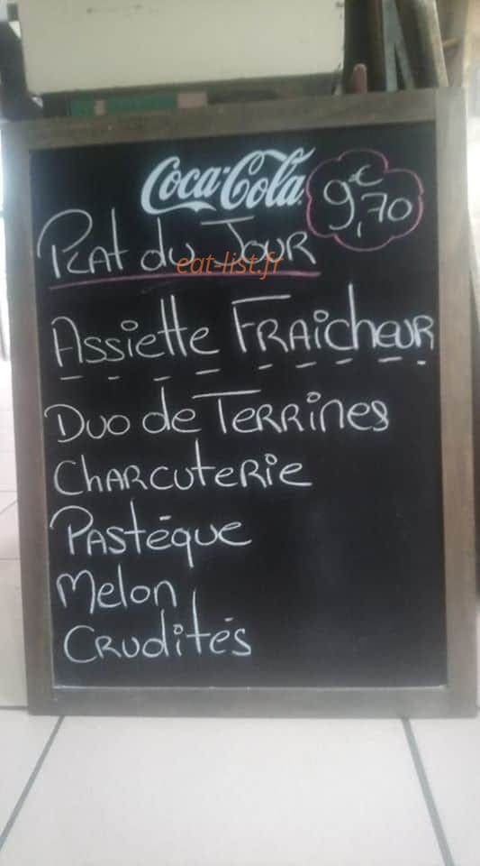 Bar brasserie du palaiss — carte page 1