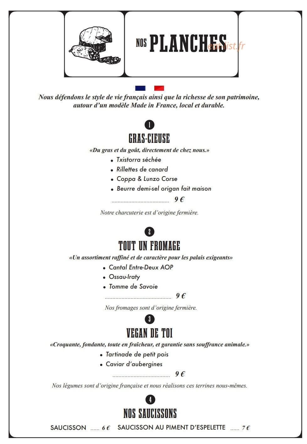 Chez Nous — carte page 2