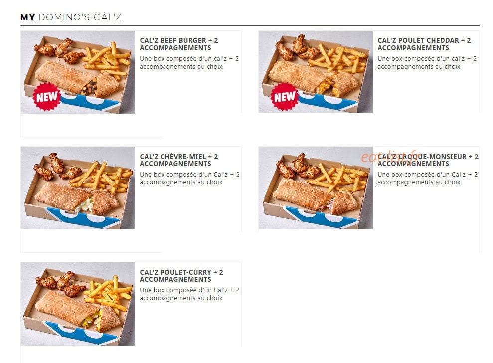 Domino's — carte page 6