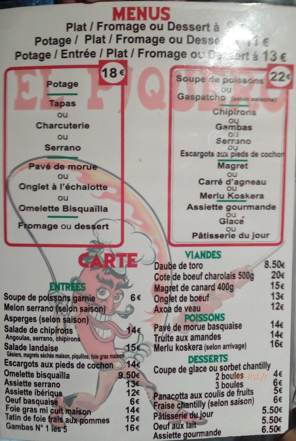 El piquero — carte page 1