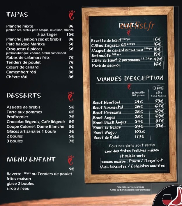 El Txulet — carte page 1