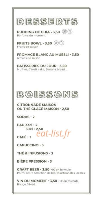 GreenKafe — carte page 5