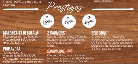 La Boîte à Pizza — carte page 4