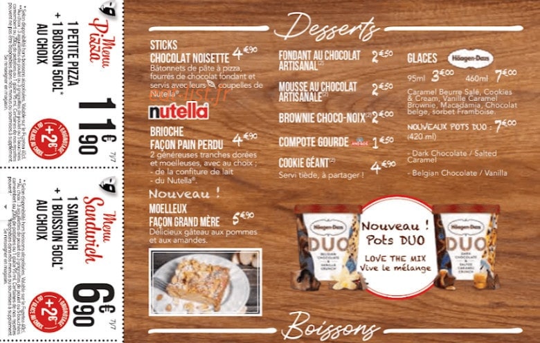 La Boîte à Pizza — carte page 8
