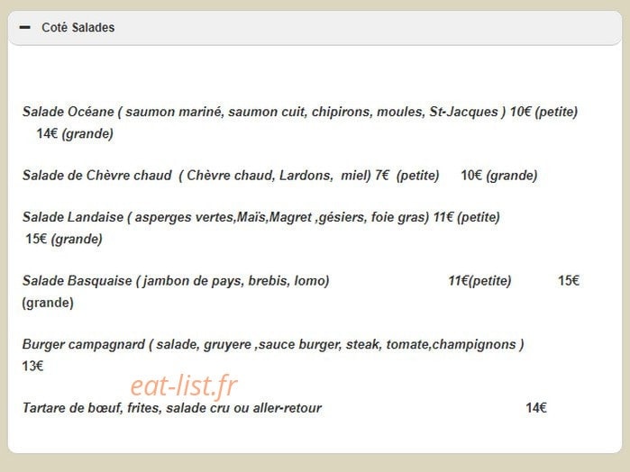 La grande brasserie de l'Atrium — carte page 3