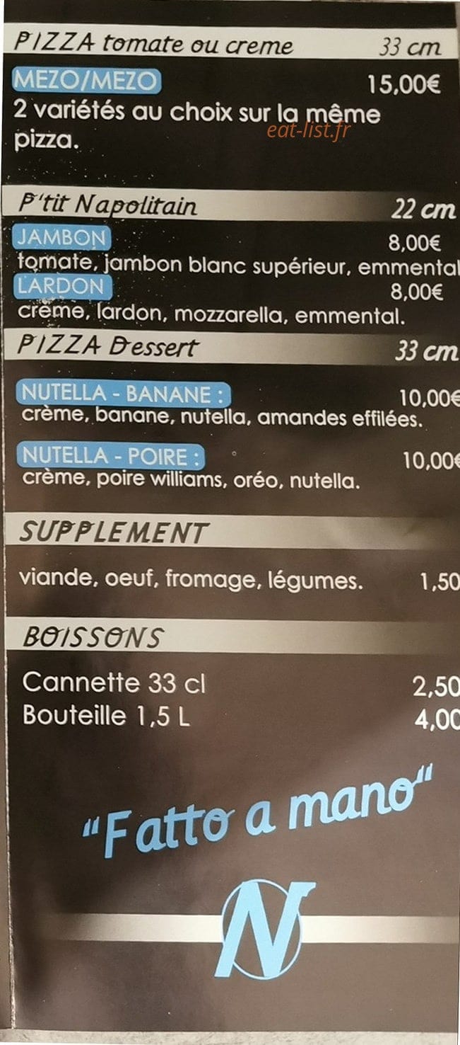 Le Napolitain — carte page 3