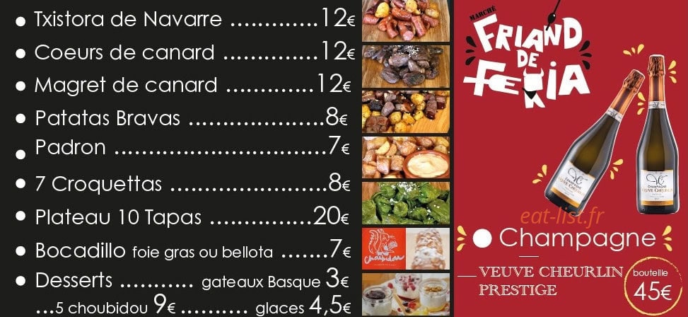 Marché Friand — carte page 5