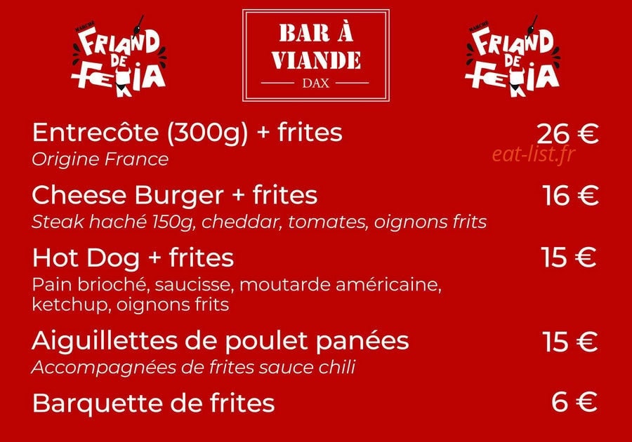 Marché Friand — carte page 3