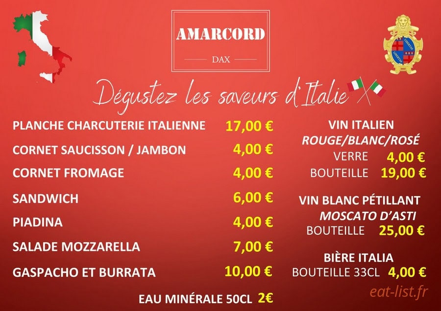 Marché Friand — carte page 4