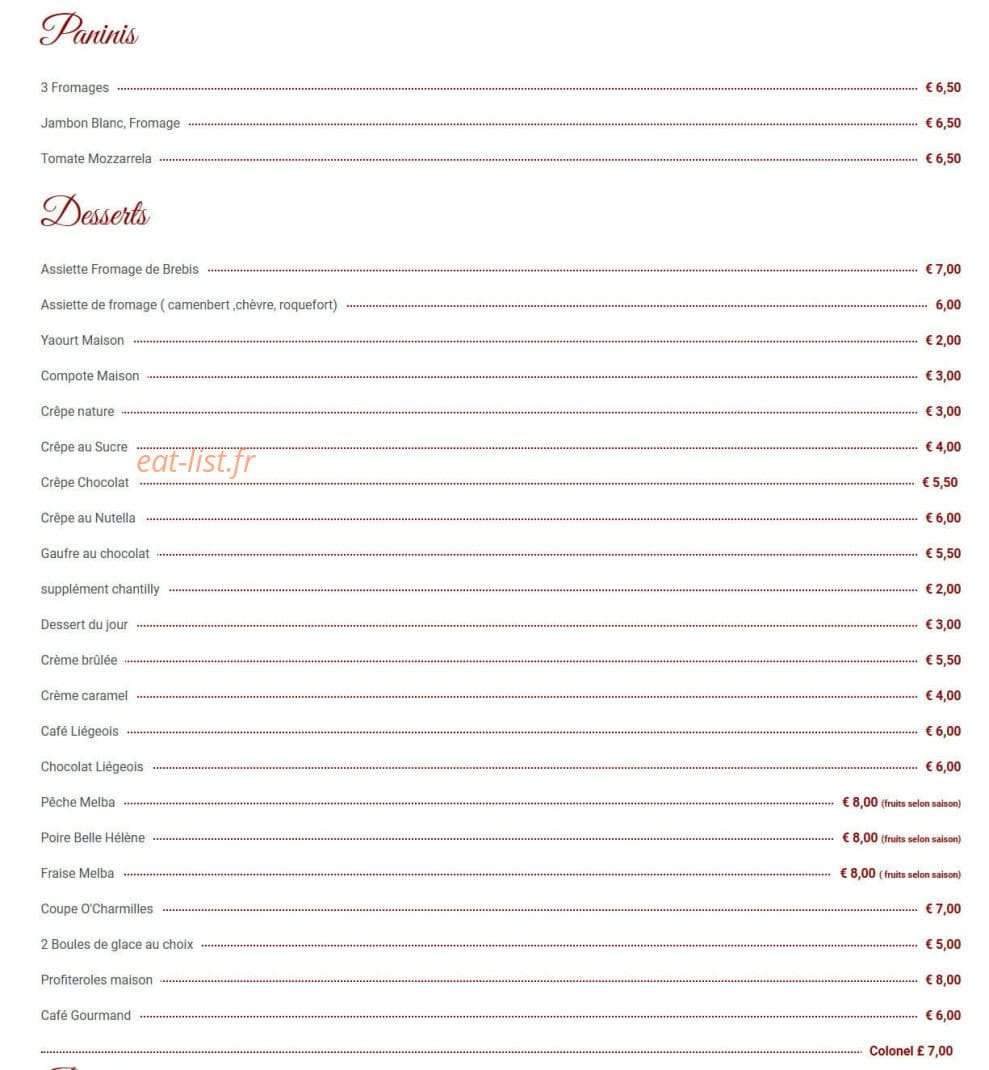 O'Charmilles — carte page 3