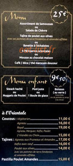 O'Saveurs — carte page 2