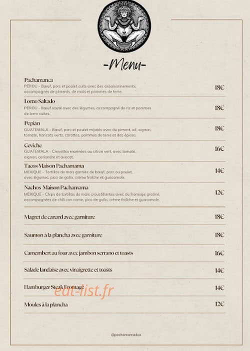 Pachamama — carte page 1