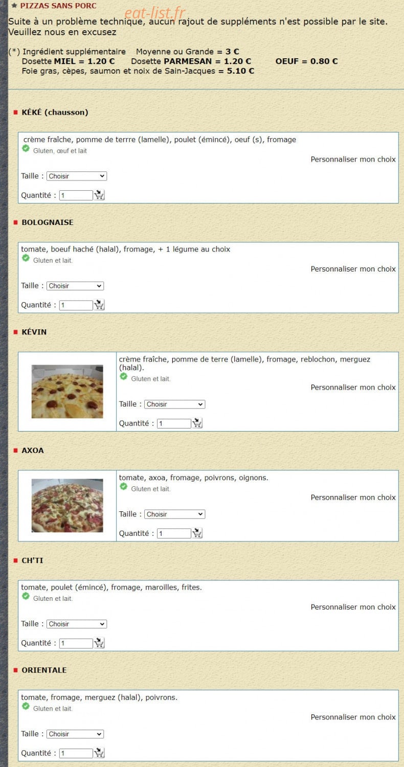 Pizza Toto — carte page 6