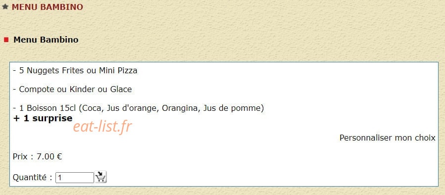 Pizza Toto — carte page 15