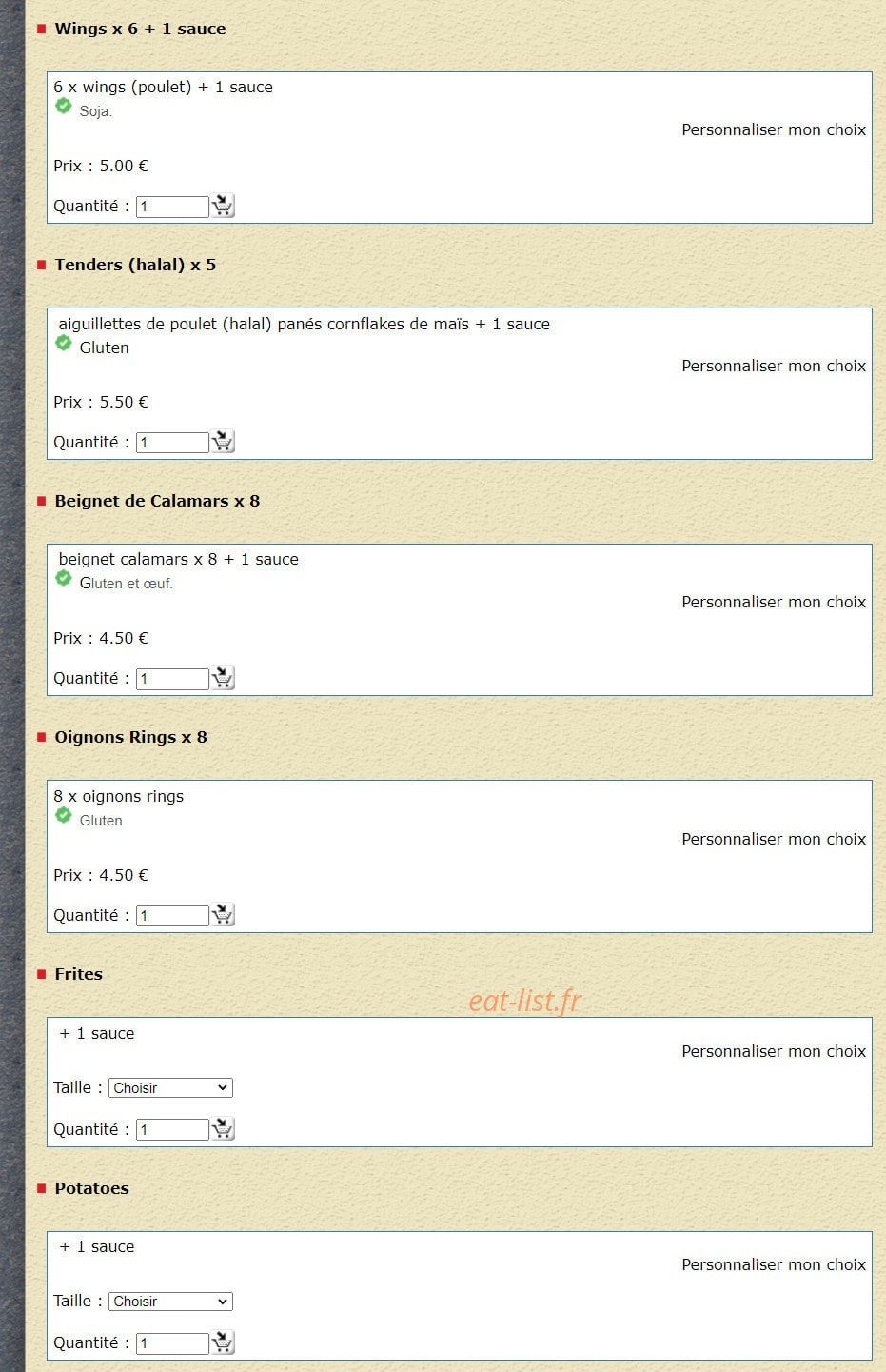 Pizza Toto — carte page 11