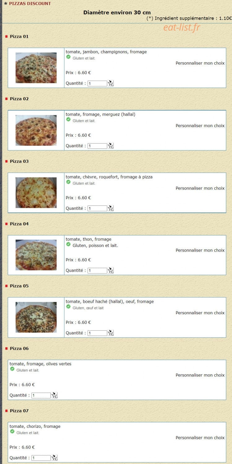 Pizza Toto — carte page 13