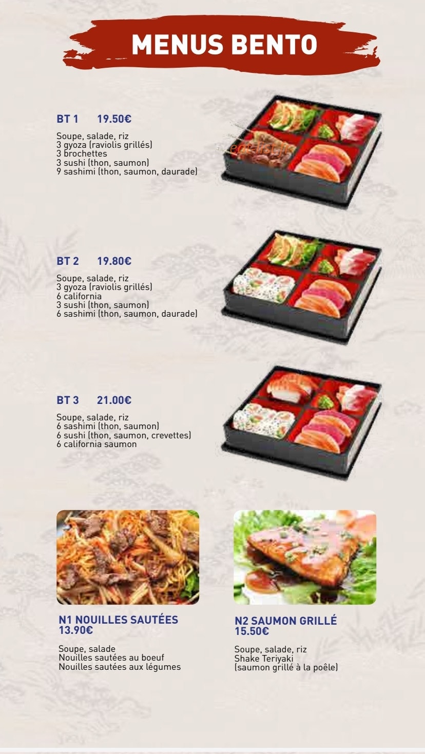 Restaurant Sakura — carte page 9