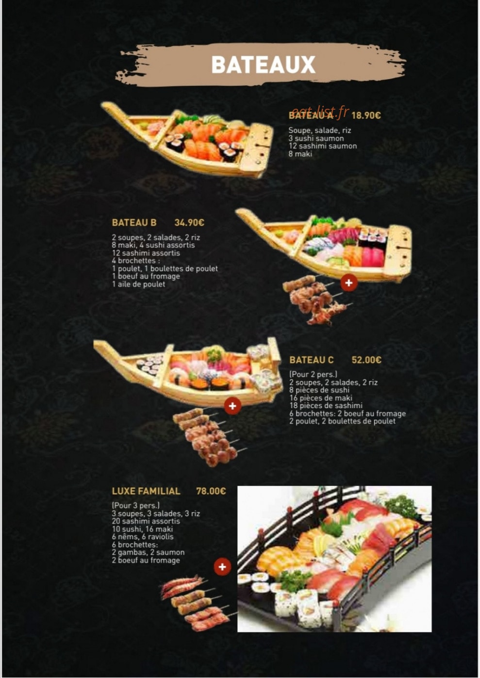 Restaurant Sakura — carte page 11