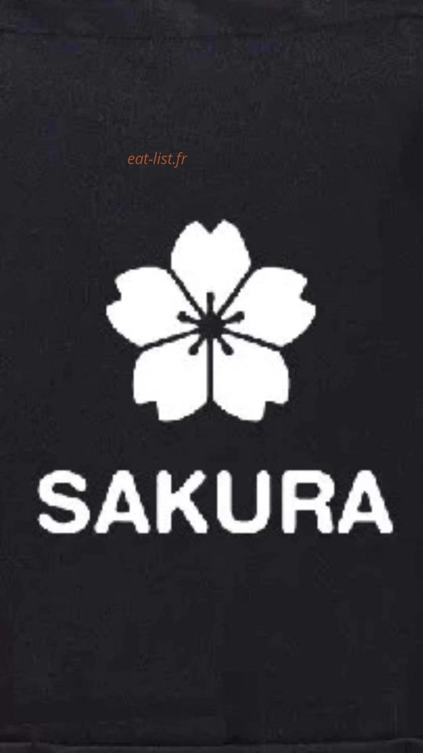 Restaurant Sakura — carte page 1