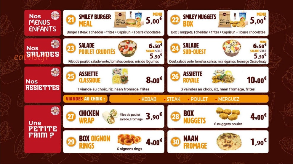 Tandoor — carte page 4