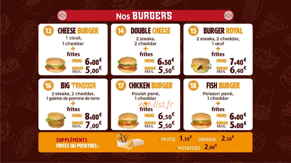 Tandoor — carte page 3