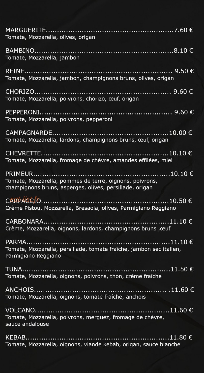 El Delicioso — carte page 2