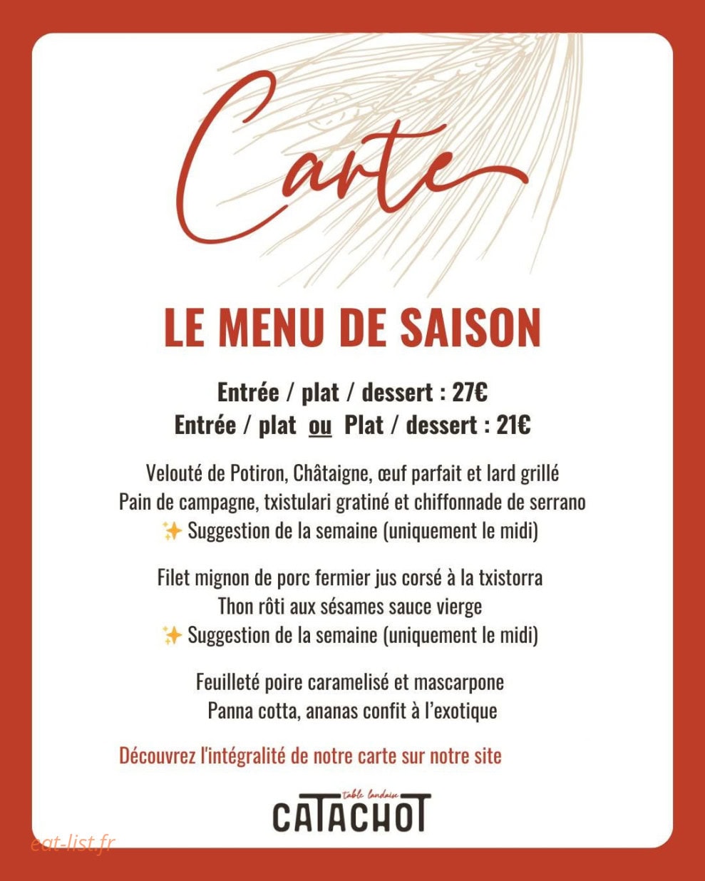 Le Catachot — carte page 1