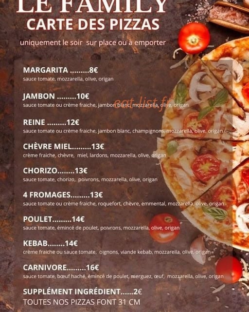 Le Family — carte page 1